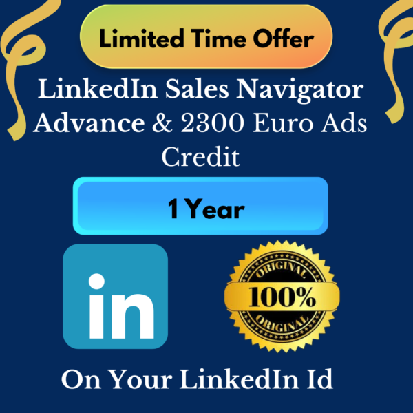 LinkedIn Sales Navigator Advance & Ads Credit